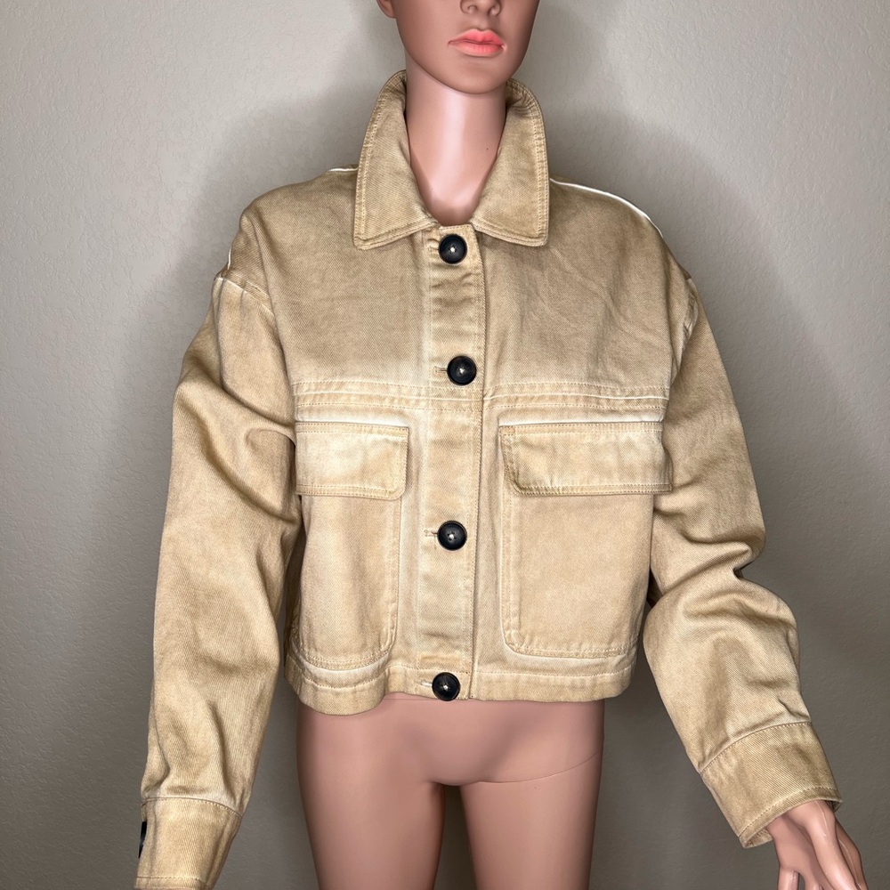 Pull&Bear Beige Jean Jacket - image 3